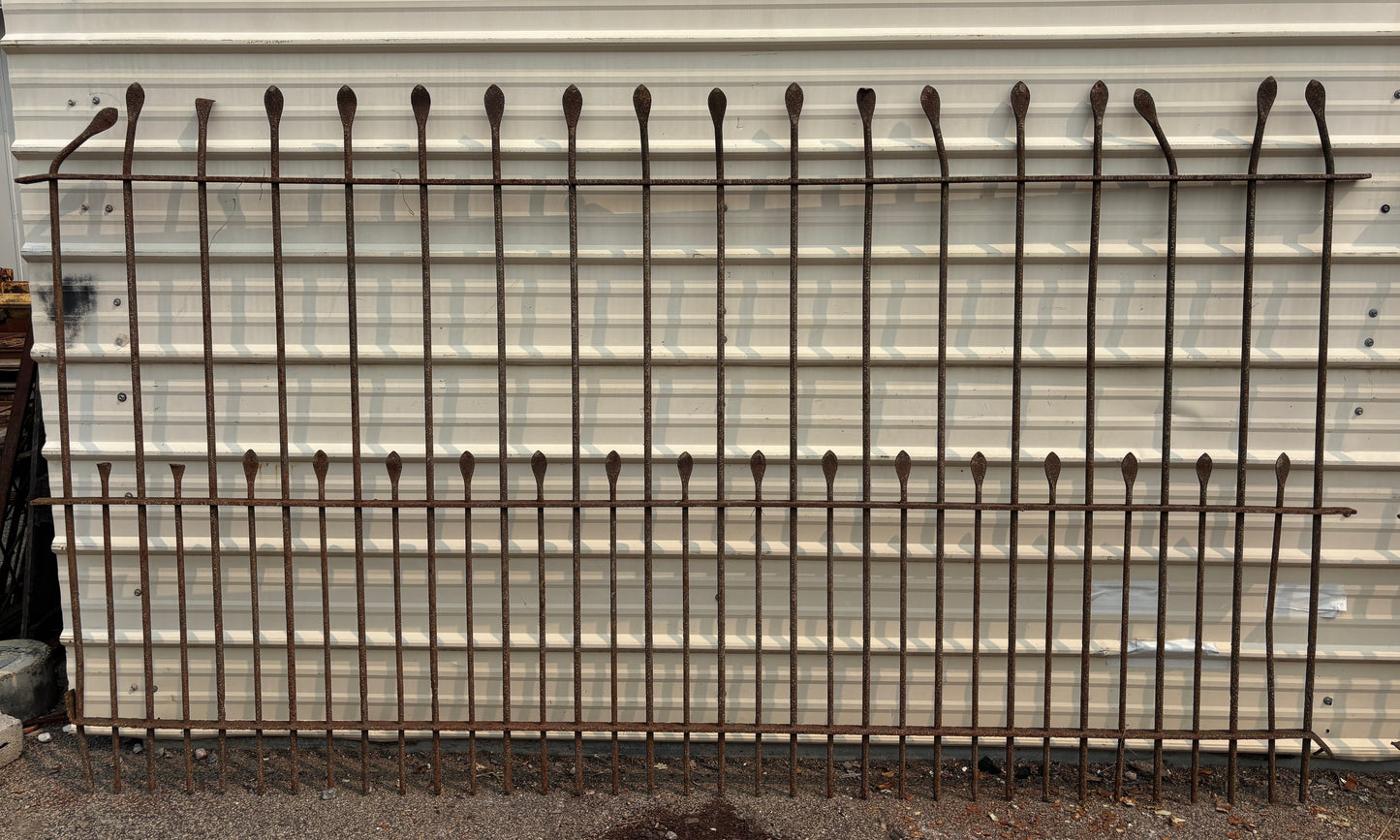 75 Feet of Iron Fence Panels GA21356