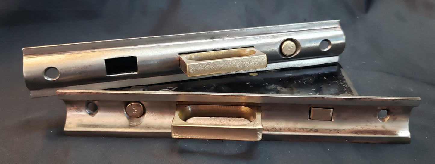 Restored Pocket Door Lock Set 5 1/2" x 3 1/2 GS01055