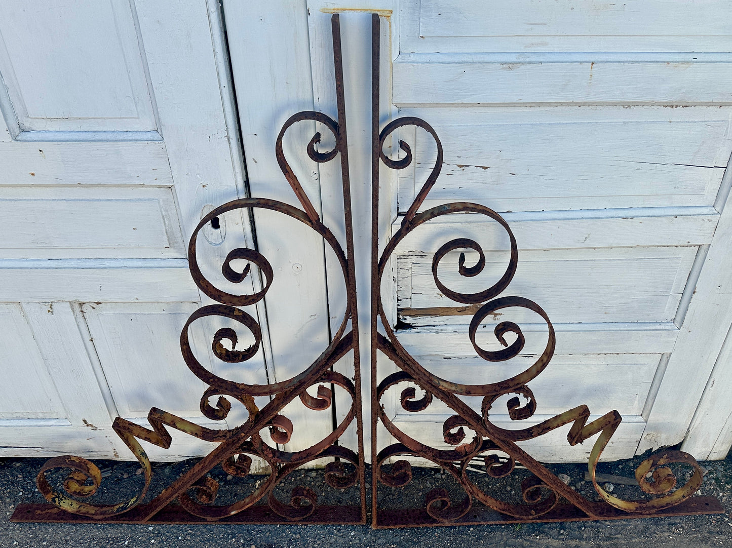 Pair of Hand-Wrought Steel Mezzanine Brackets GA20514