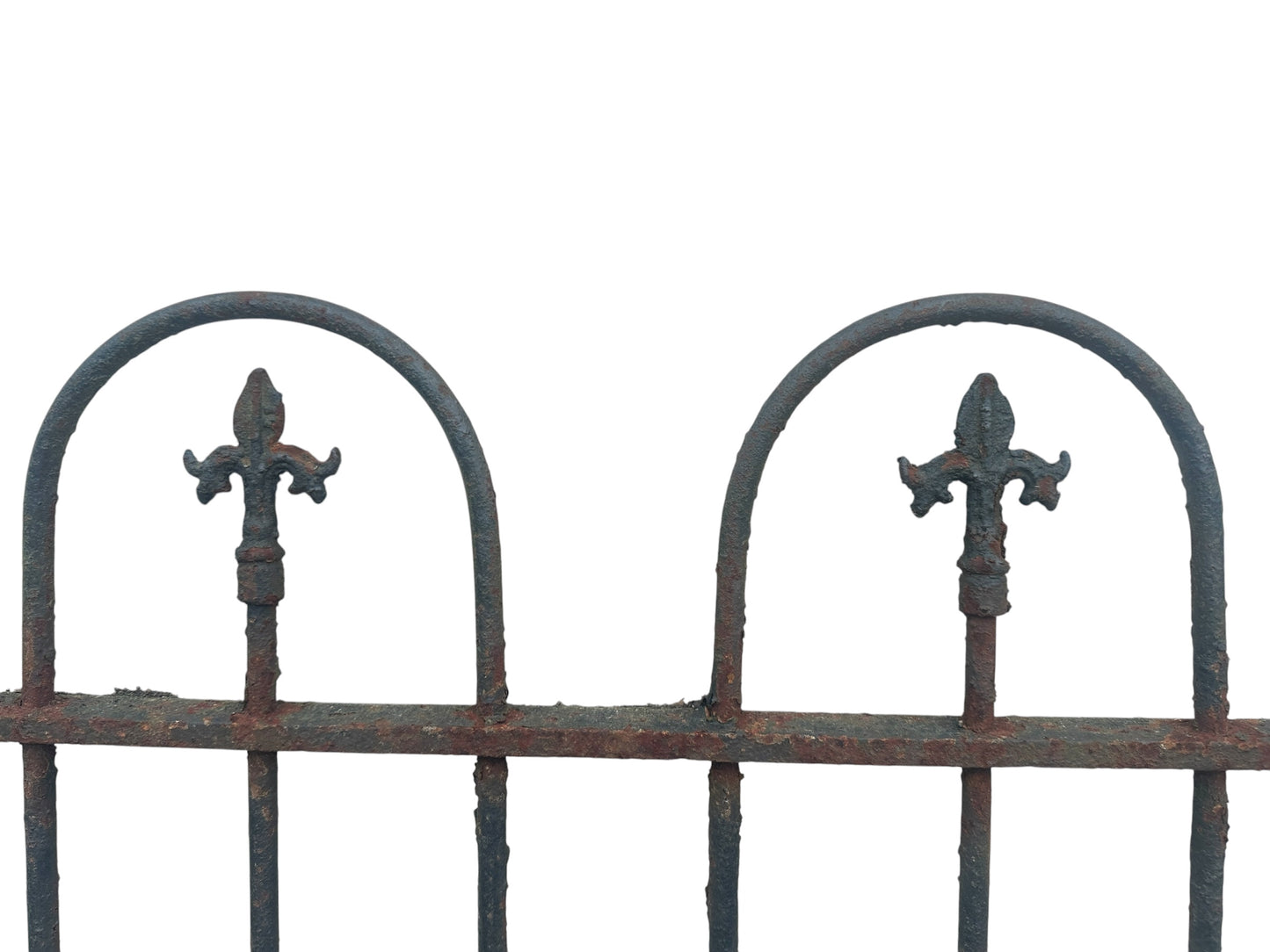 14 Ft of Antique Wrought Iron Hairpin Fencing GA20877