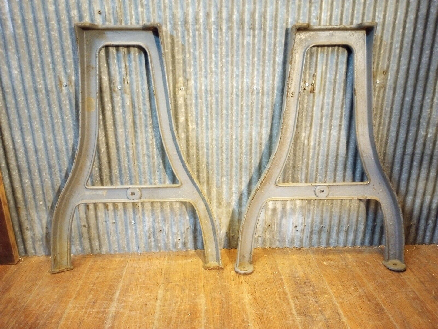 Pair of Cast Iron Machine Legs 30" Tall x 22" Wide