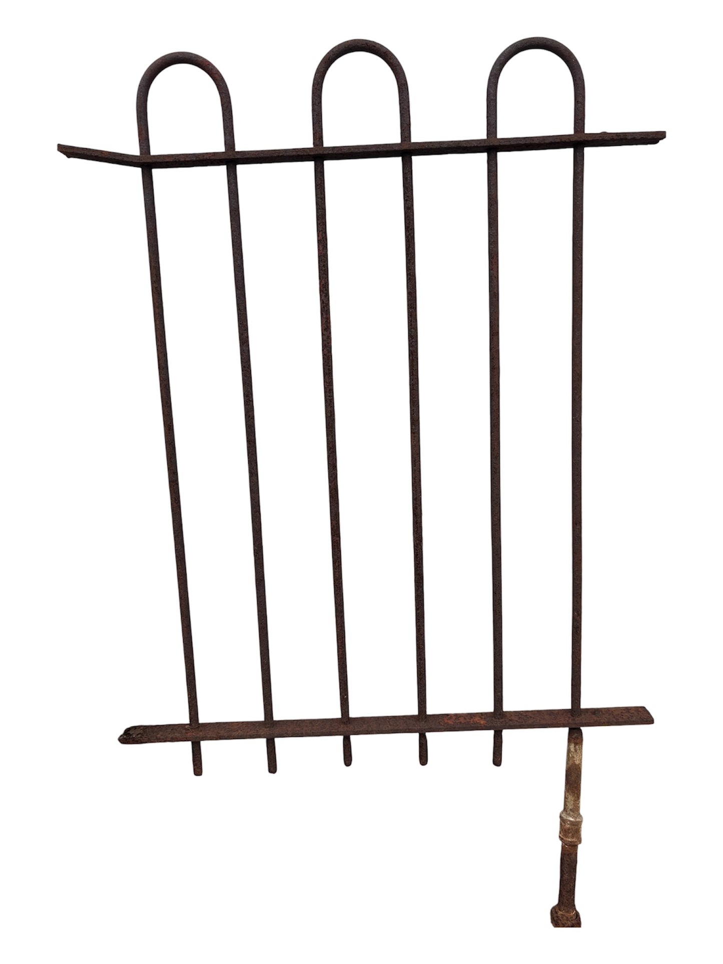 35 Ft of Antique Wrought Iron Hairpin Fencing GA21128