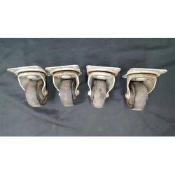 Set of 4 Resin & Steel Large Casters #GA4270