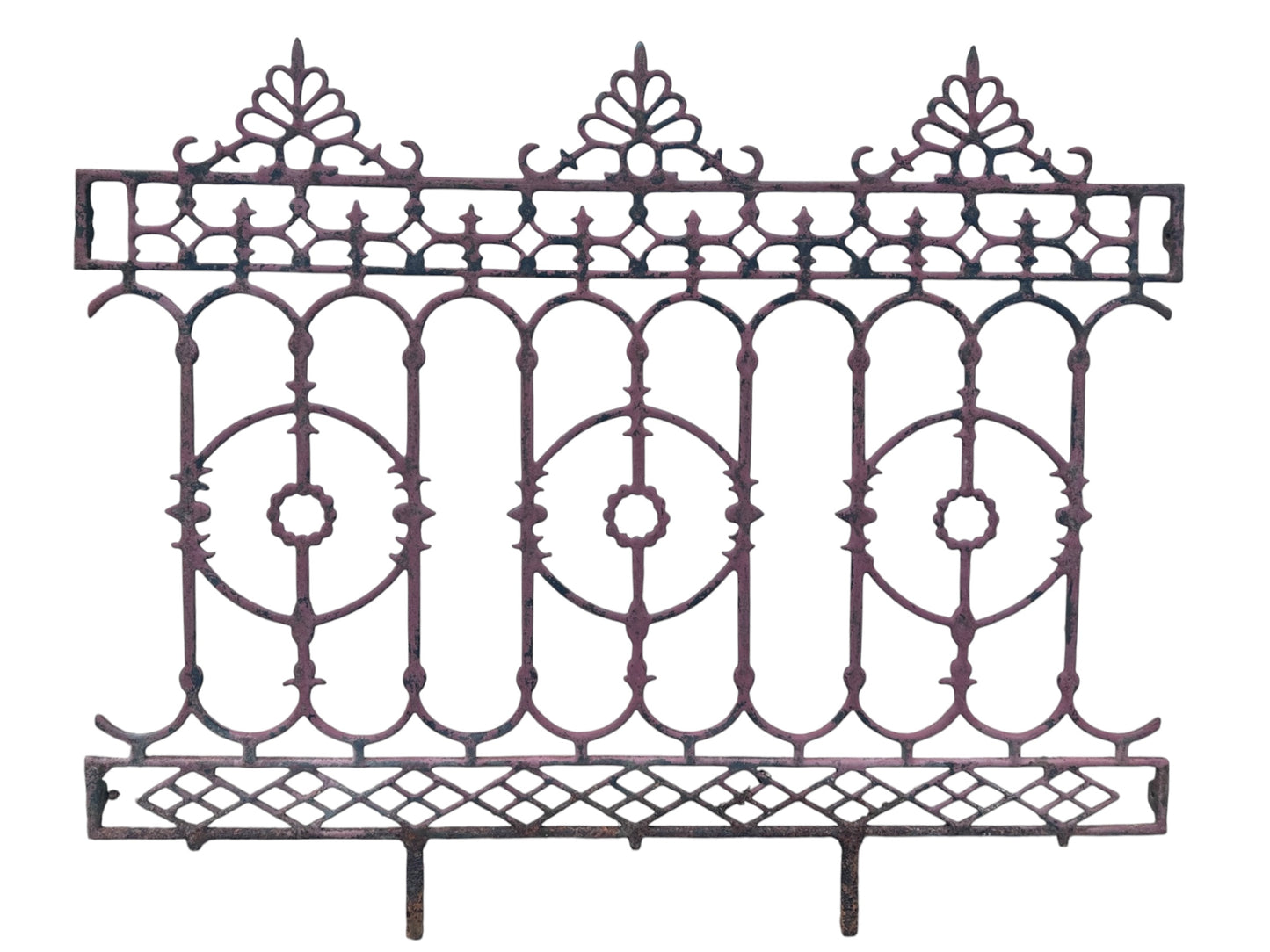 37 Ft of Antique Iron Fencing GA21039