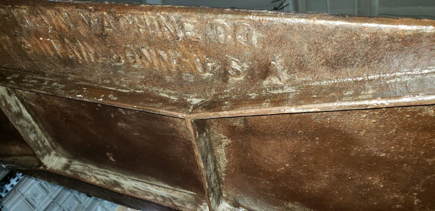 Salvaged Factory Cast Iron Three Tiered Etagere Shelf