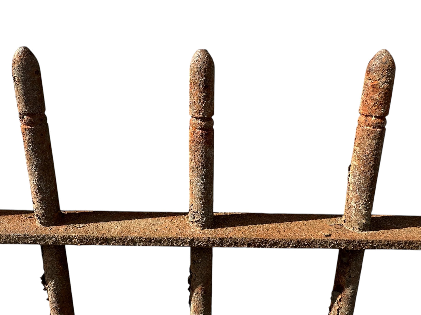 16 Ft of Antique Wrought Iron Picketed Fencing GA21003