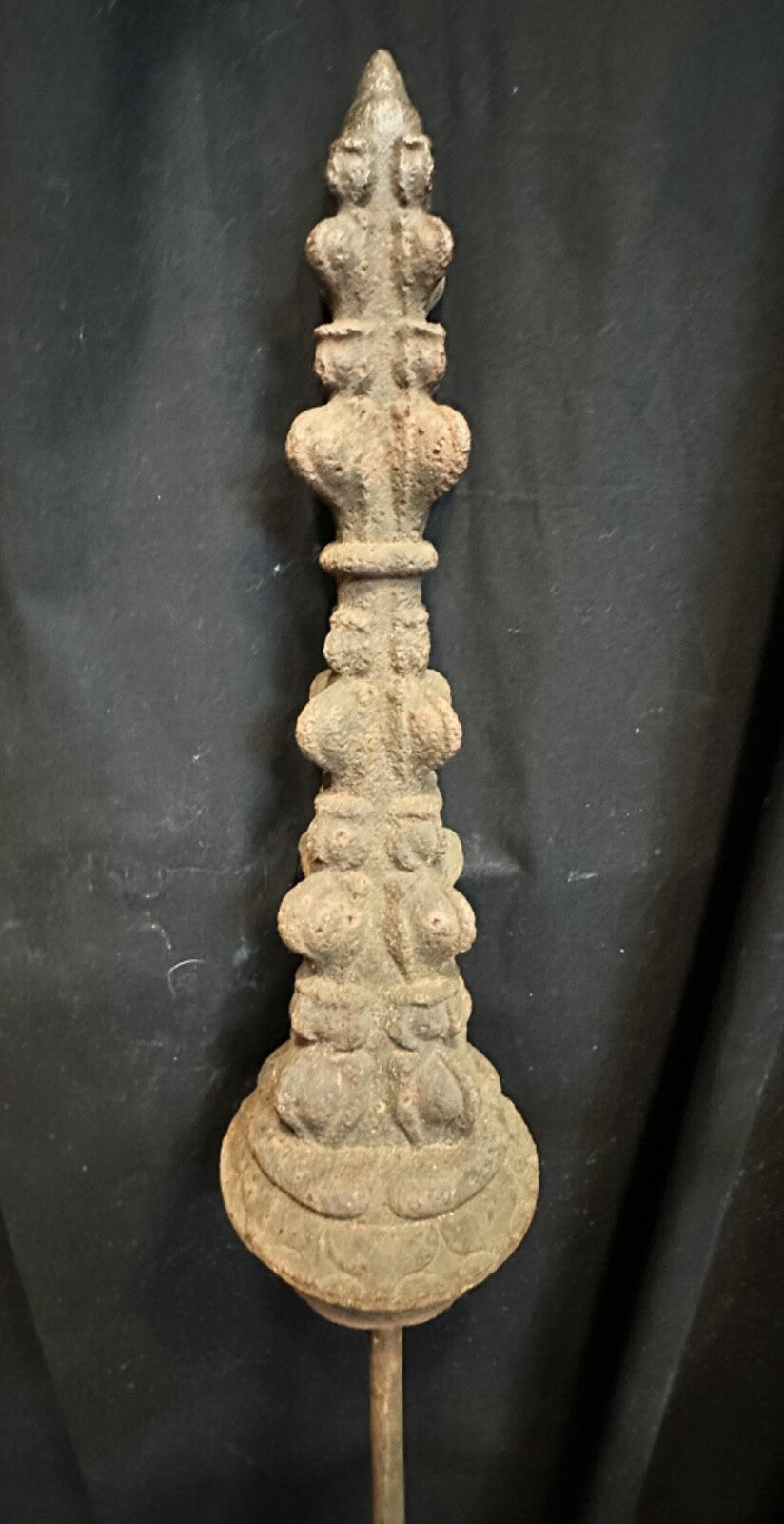 Late 1800s Cast Iron Gotham Style Finial Post GA20189
