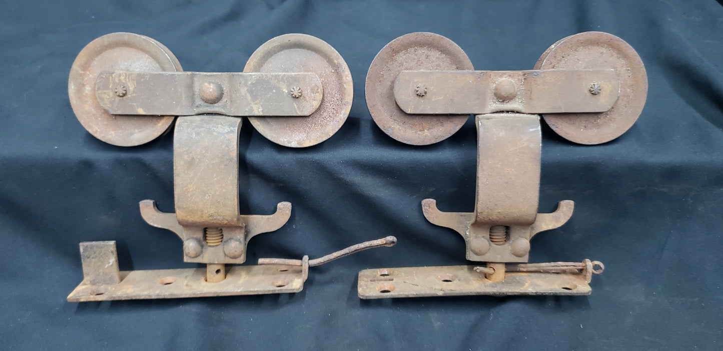 Pair of Cast Iron Pocket Door Rollers GS00271