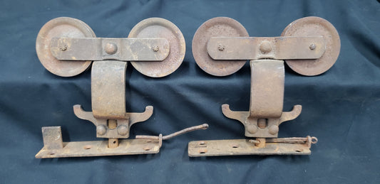 Pair of Cast Iron Pocket Door Rollers GS00271