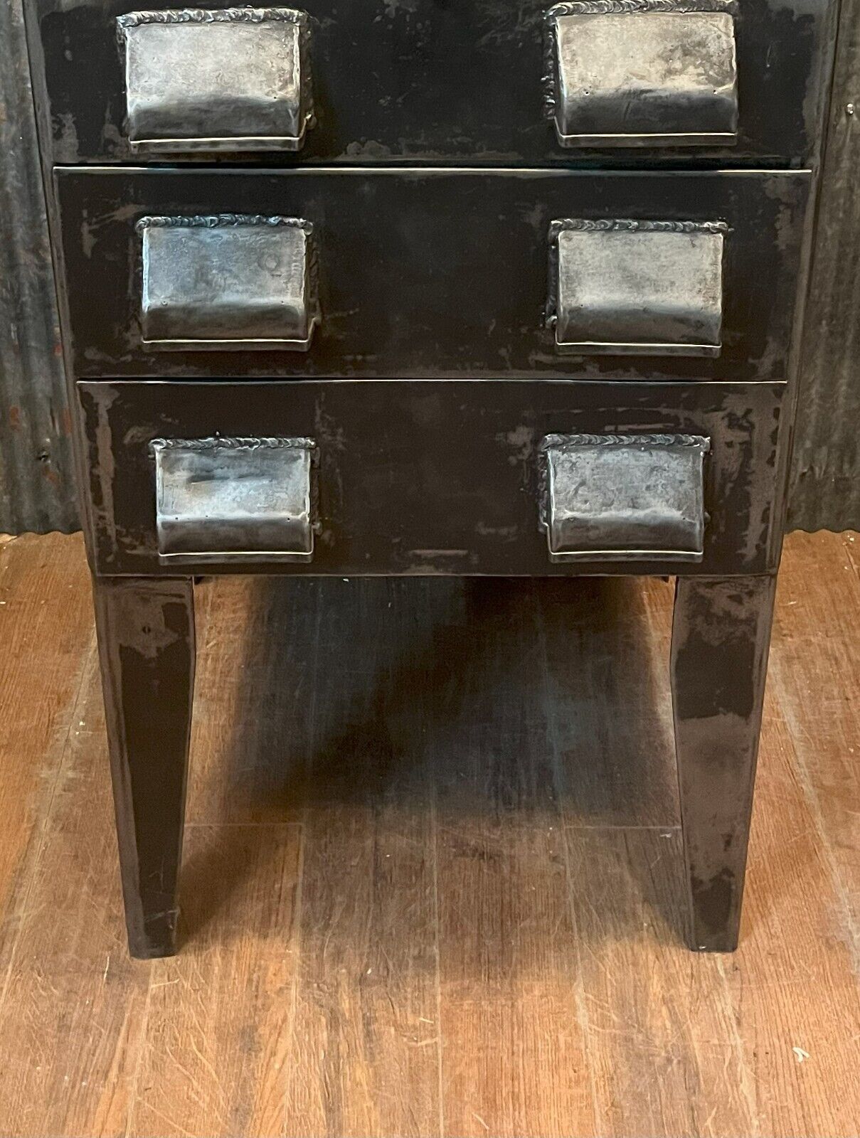 Restored Early 1900s Shop Made Steel Machinist Tool Cabinet GA10102