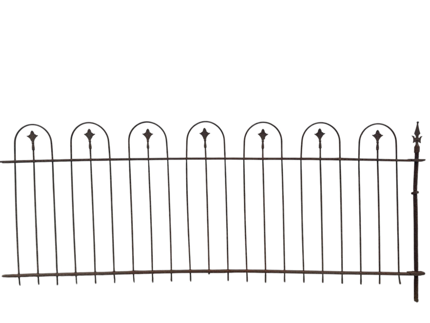 162 Ft of Antique Wrought Iron Hairpin Fencing GA20876