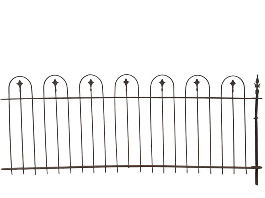 162 Ft of Antique Wrought Iron Hairpin Fencing GA20876
