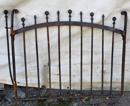 Arch Top Wrought Iron Yard or Garden Gate 36 1/2" Wide by 30" Tall GA9593