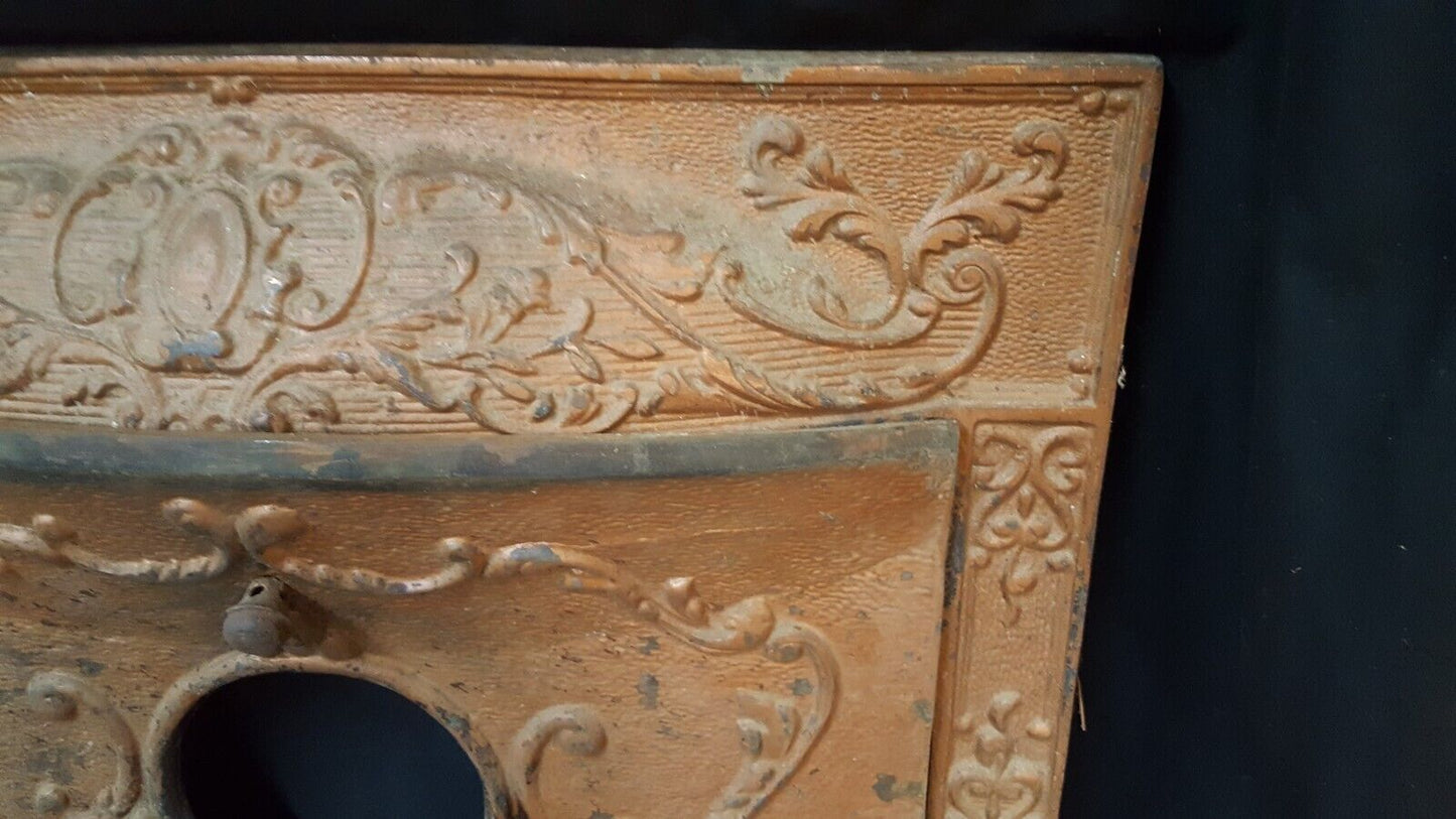 Ornate Cast Iron Fireplace Surround with Matching Summer Cover * Local Pick Up
