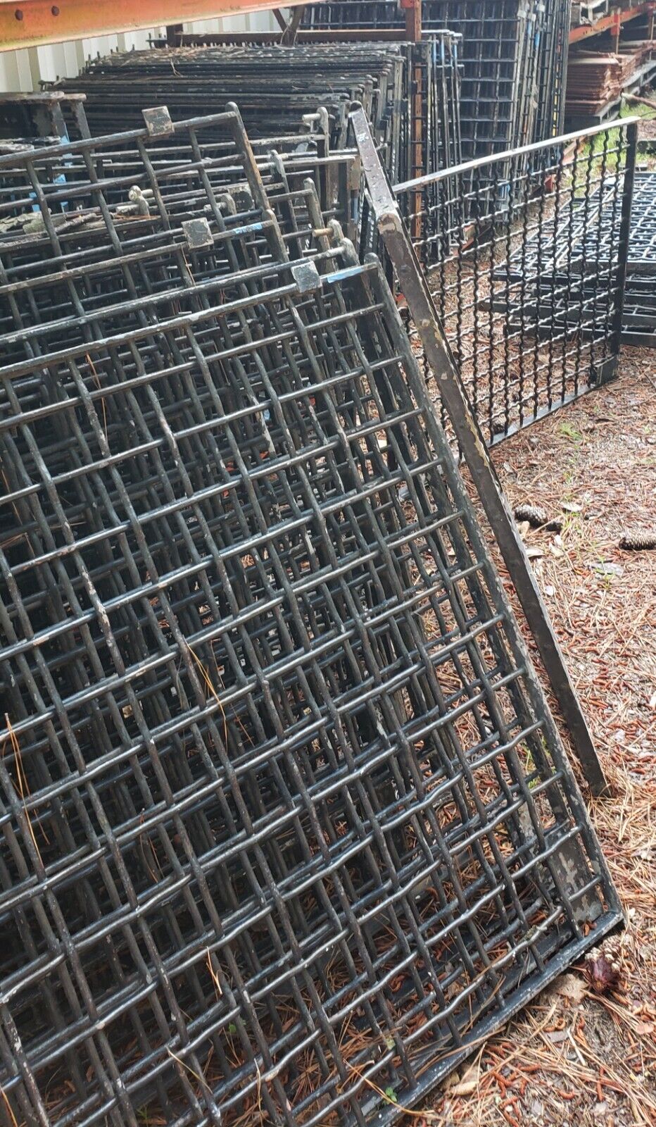 Salvaged Iron Window Grates from a State Institution in Allentown PA 46" x 43"