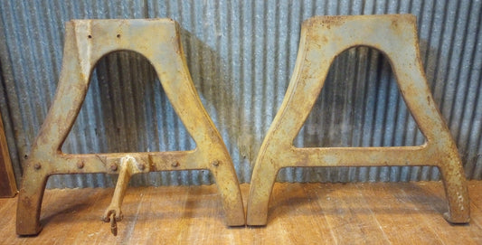 Pair of Cast Iron Machine Legs 21" Tall x 22 1/4 " Wide #GA-S070