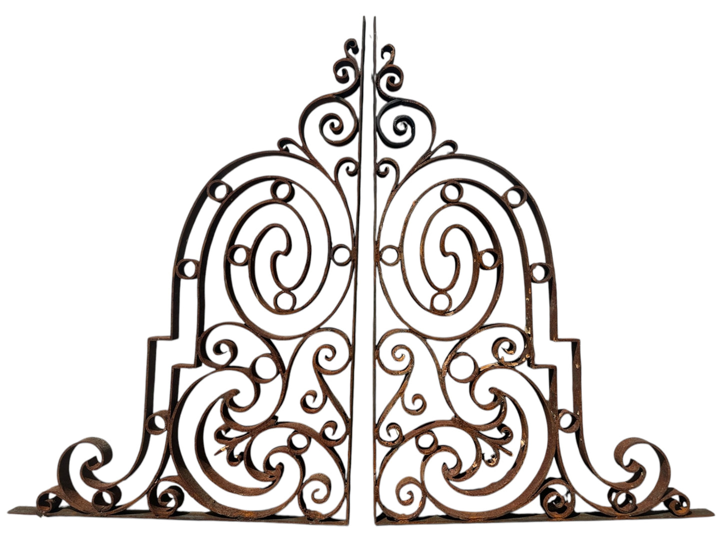 2 Pairs of Antique Iron Balcony Support/ Mezzanine Brackets GA20995