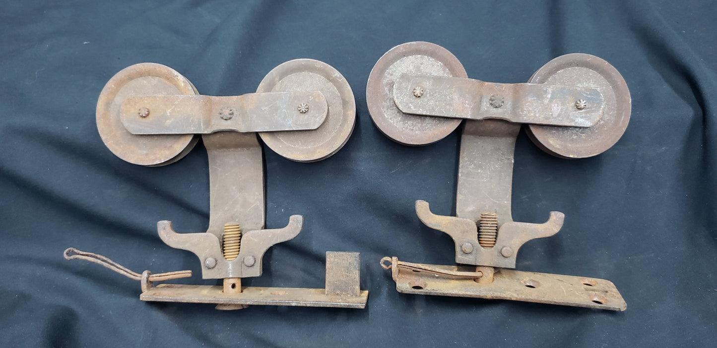 Pair of Cast Iron Pocket Door Rollers GS00271