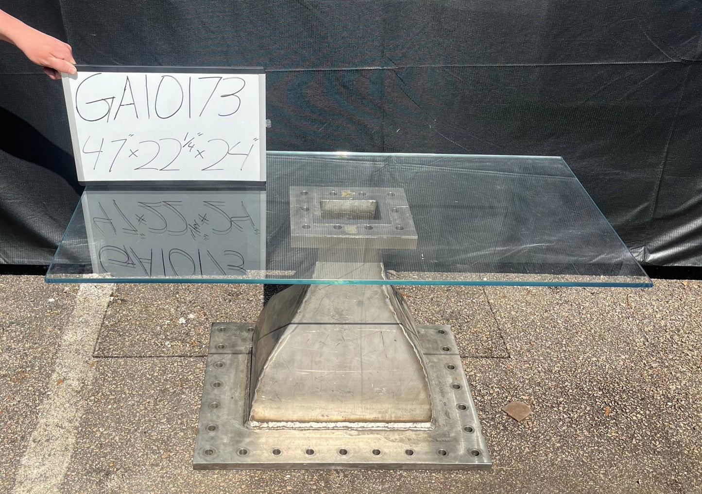 Glass Top Aerospace Coffee Table GA10173