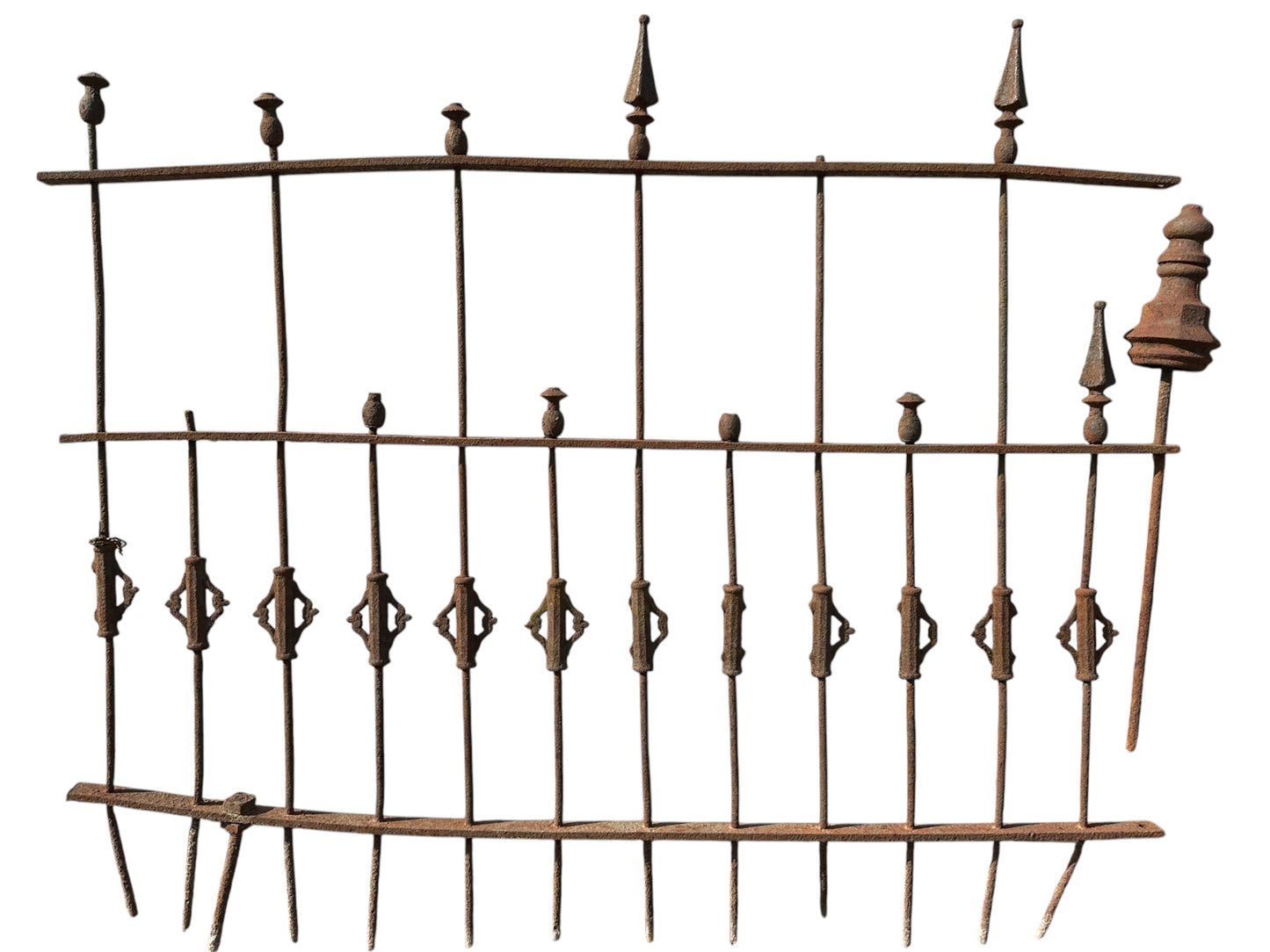 12 Feet of Antique Wrought Iron Fencing GA20862