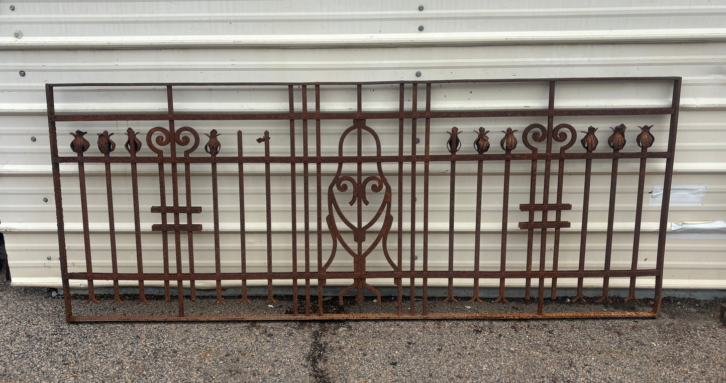 7 Feet Iron Fence Panel GA21389
