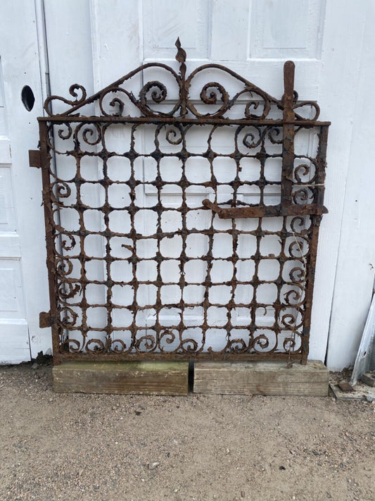 Antique Iron Gate GS00214 - 34 1/2" wide x 40 3/4" tall
