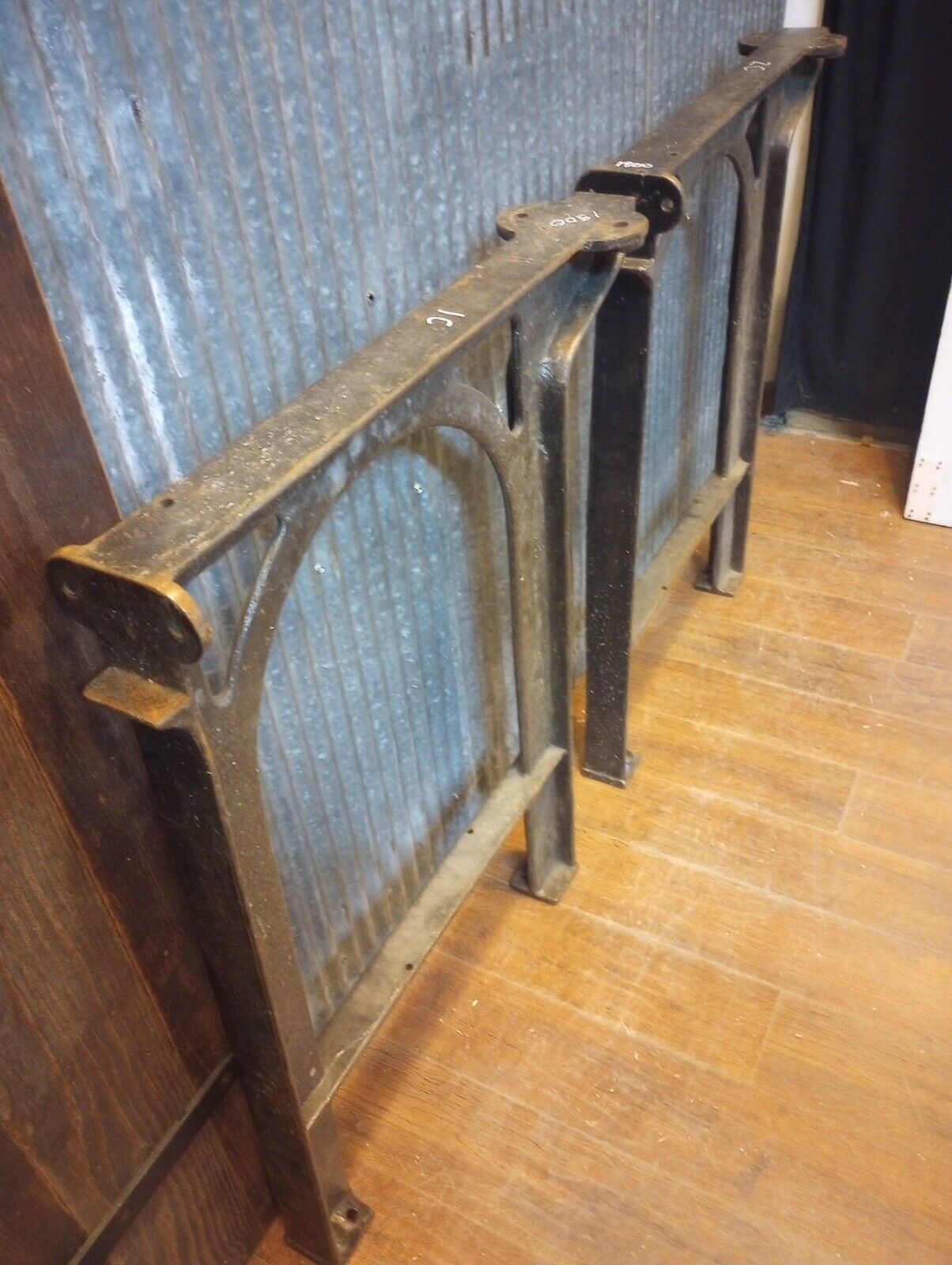 Pair of Cast Iron Machine Legs 32" T x 21 1/2" W