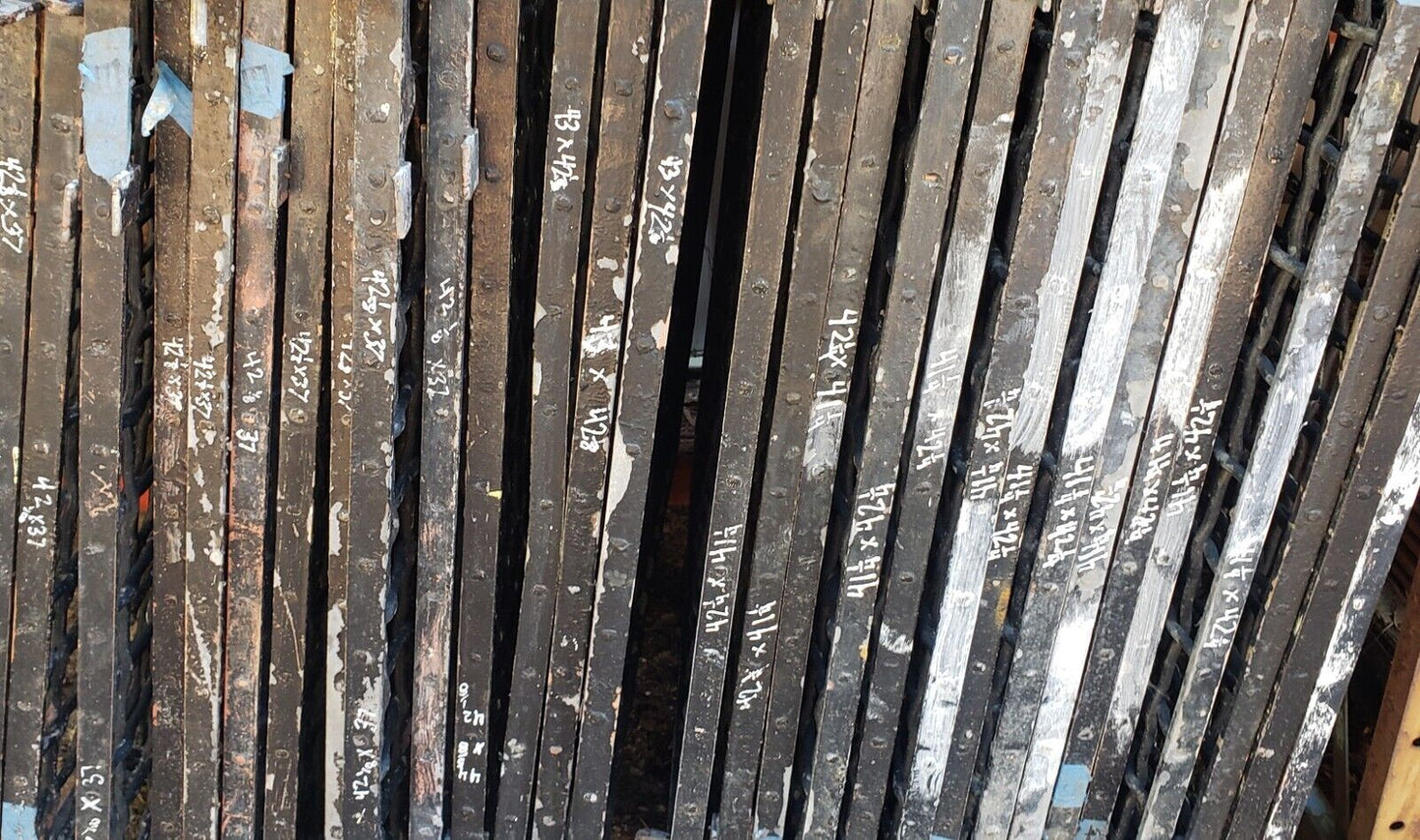 Salvaged Iron Window Grates from a State Institution in Allentown PA 46" x 43"
