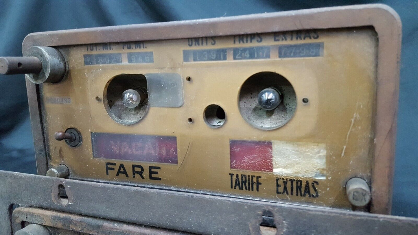 Vintage Pair of Taxi Cab Meters