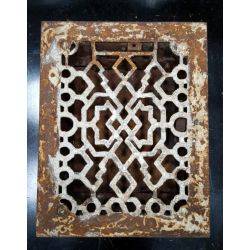 Cast Iron Art Deco Floor Register Vent Grate #GA207