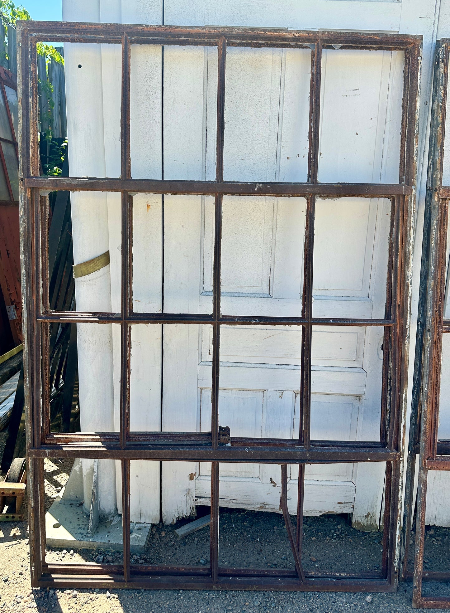 Set of 8 Industrial Steel Casement Windows w/ Swingouts - 51" x 75" - GA21014
