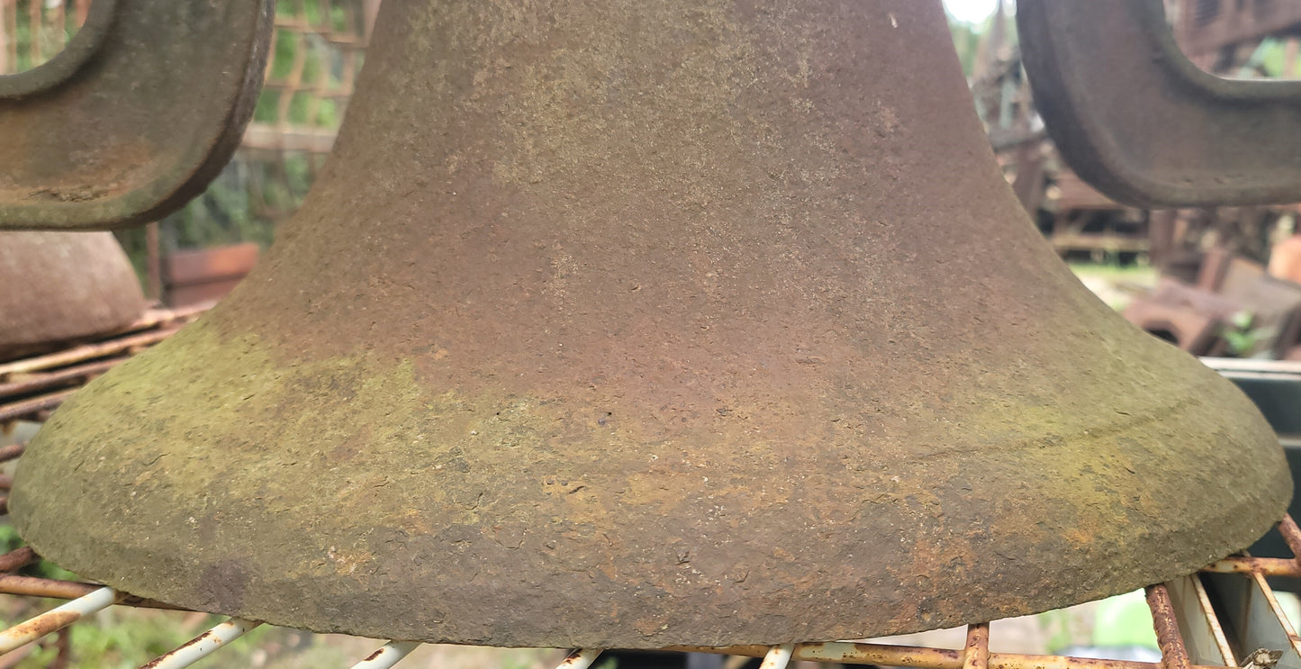 C.S. Bell Hillsboro Ohio 20" x 12" Cast Iron Bell #24 w/ Top Yoke GS00696