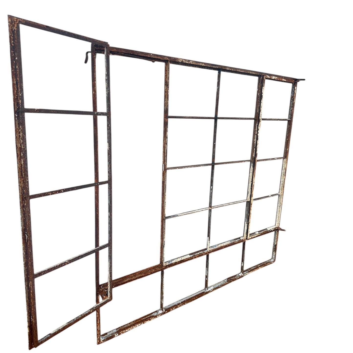 20-Pane Steel Casement Window w/ Swing Outs - 69.5" x 63" - GA20872