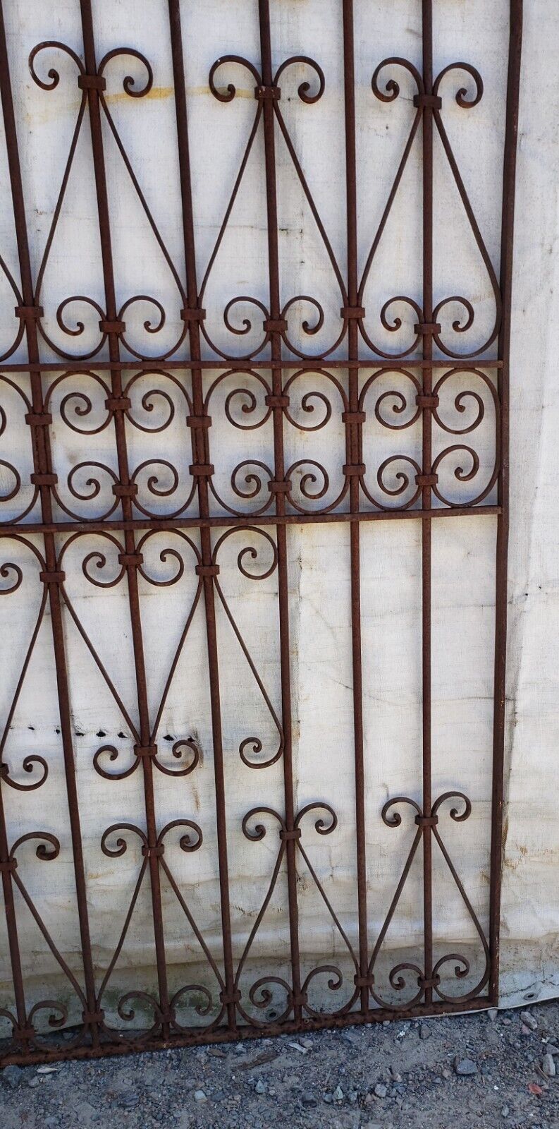 Antique Wrought Iron Gate 72 3/4" Tall x 34 1/2" Wide GA9409