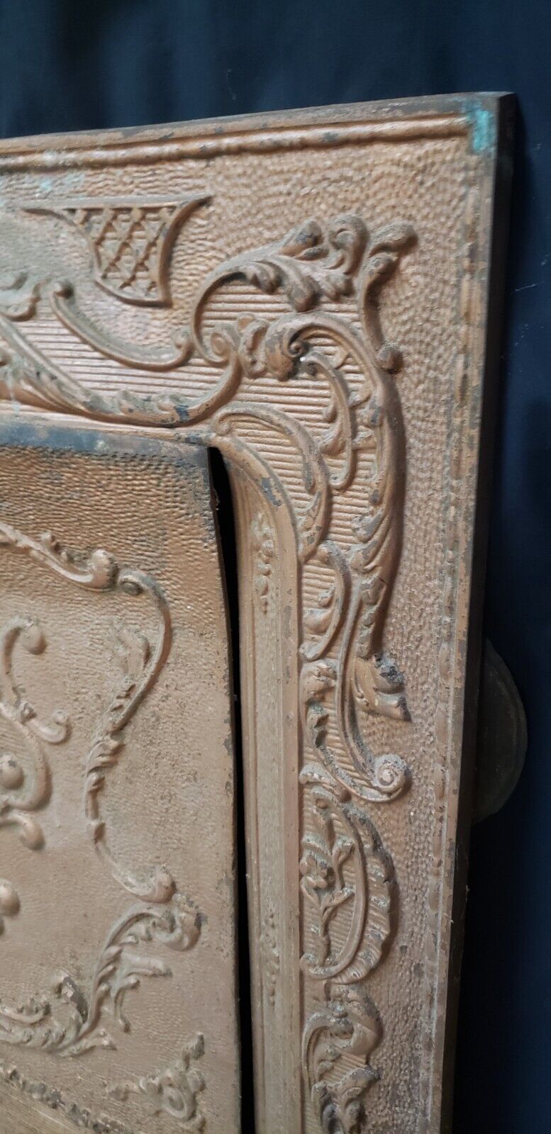 Ornate Cast Iron Fireplace Surround with Matching Summer Cover - Local Pick Up
