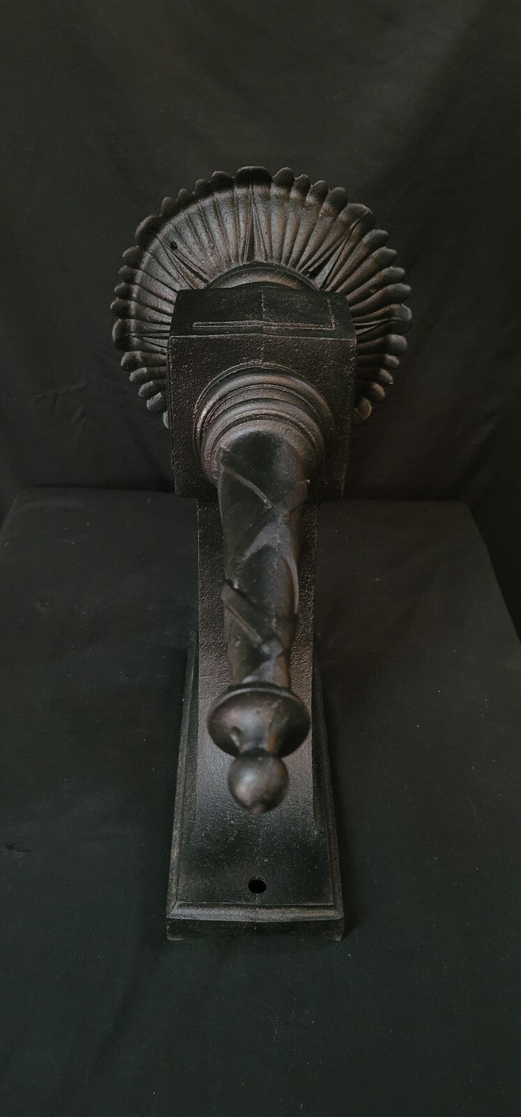 Large Restored Art Deco Cast Iron Sconce 23 1/2" x 10 1/2" GS00511