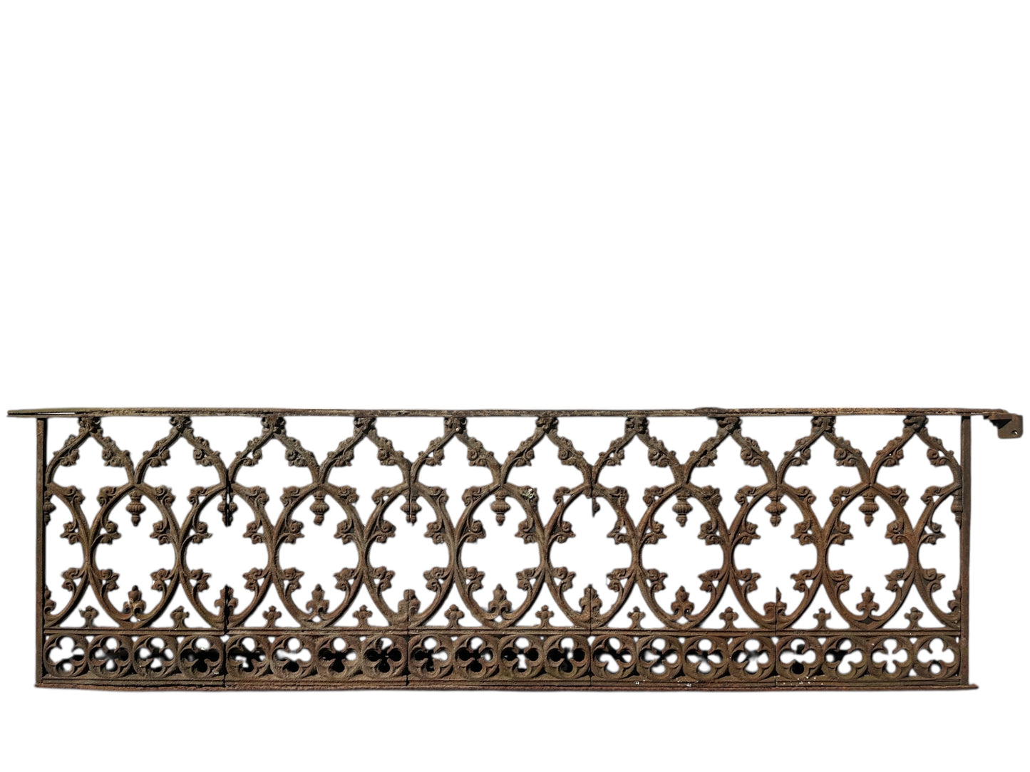 24.5' Ft of Antique Ornate Cast Iron Garden Gate Fencing GA20848