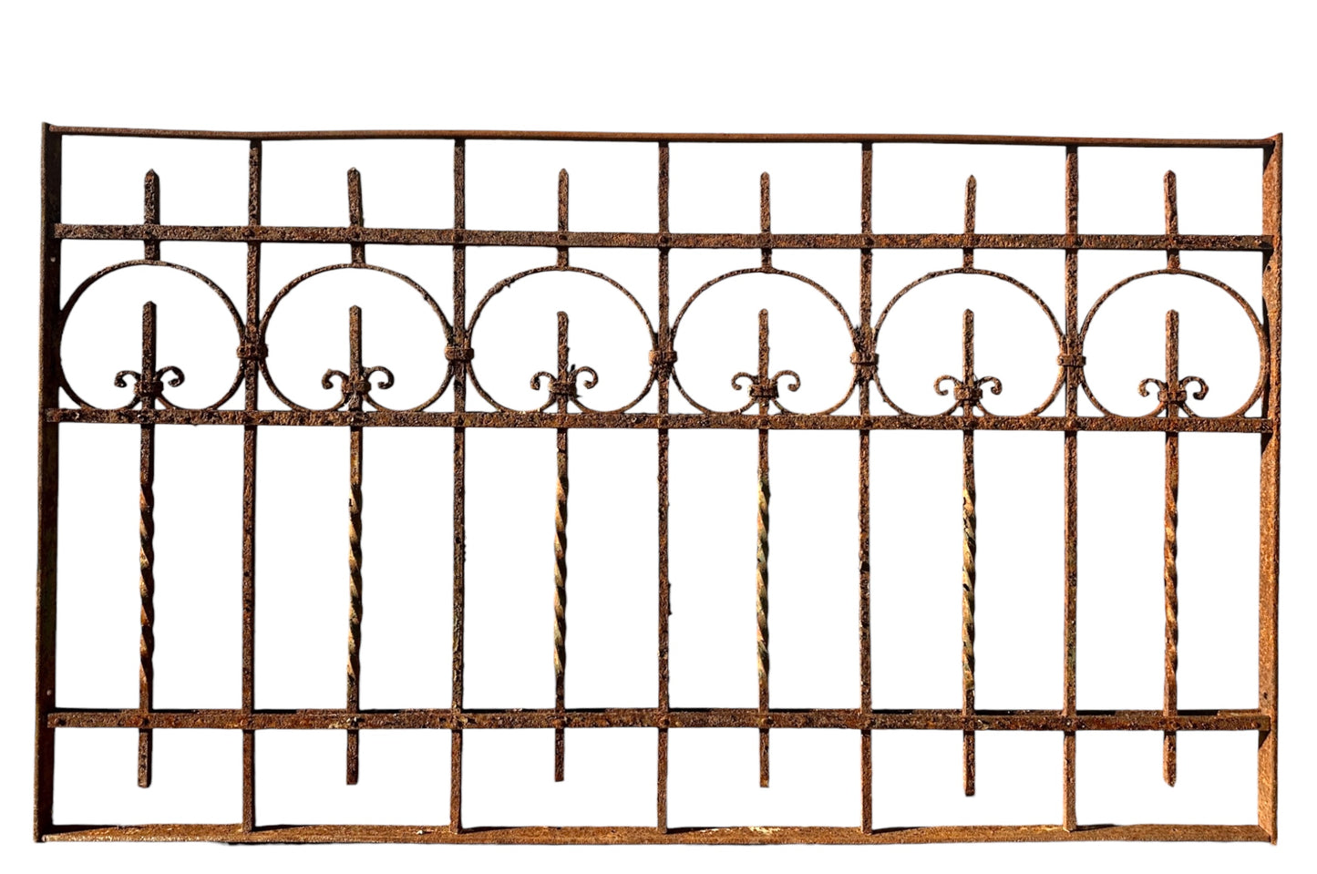 34 Feet of Antique Wrought Iron Fencing GA20789