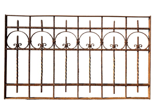 34 Feet of Antique Wrought Iron Fencing GA20789