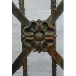 Ornate Tall Wrought Iron Gate Fence Panel With Top Finials #GA110
