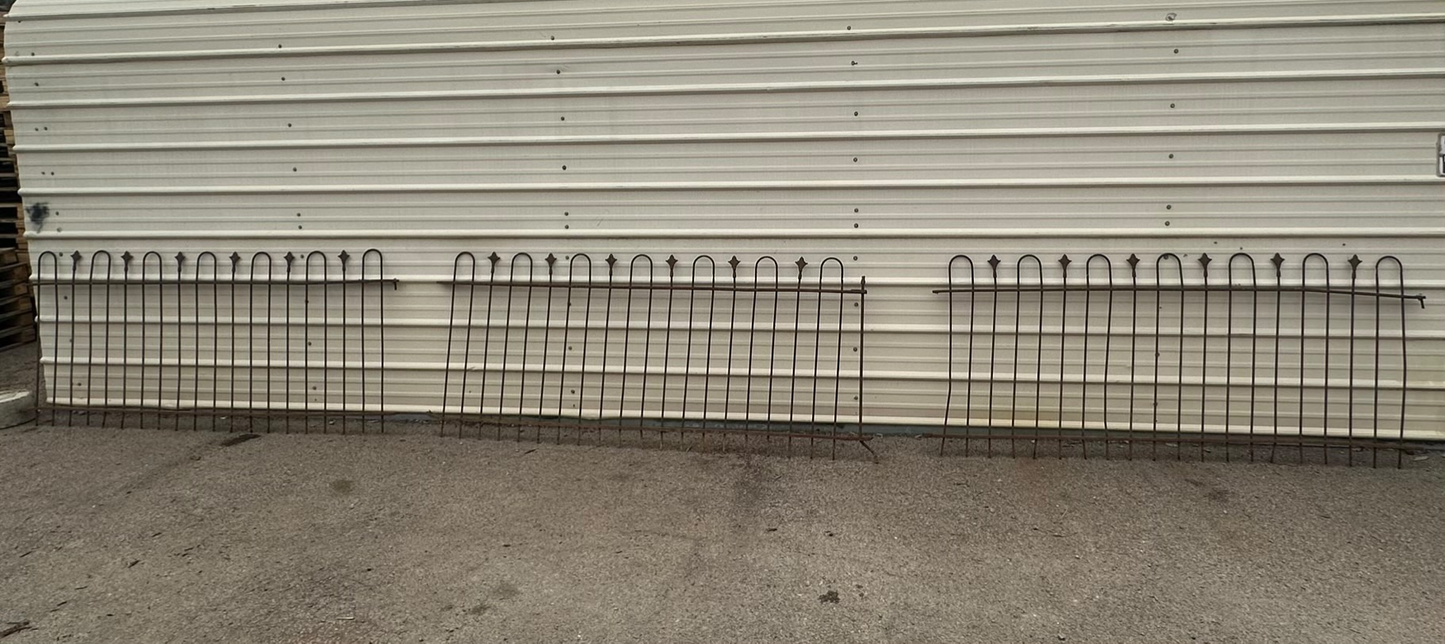 27 Ft Antique Wrought Iron Hairpin Fencing GA20881