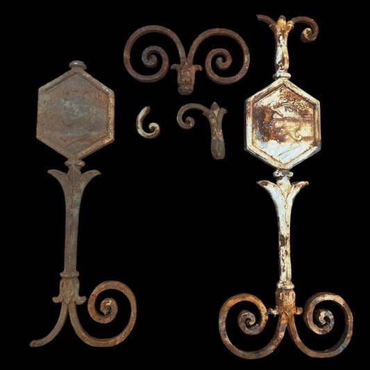 Pair of Custom Cast Iron Spindles GA20001