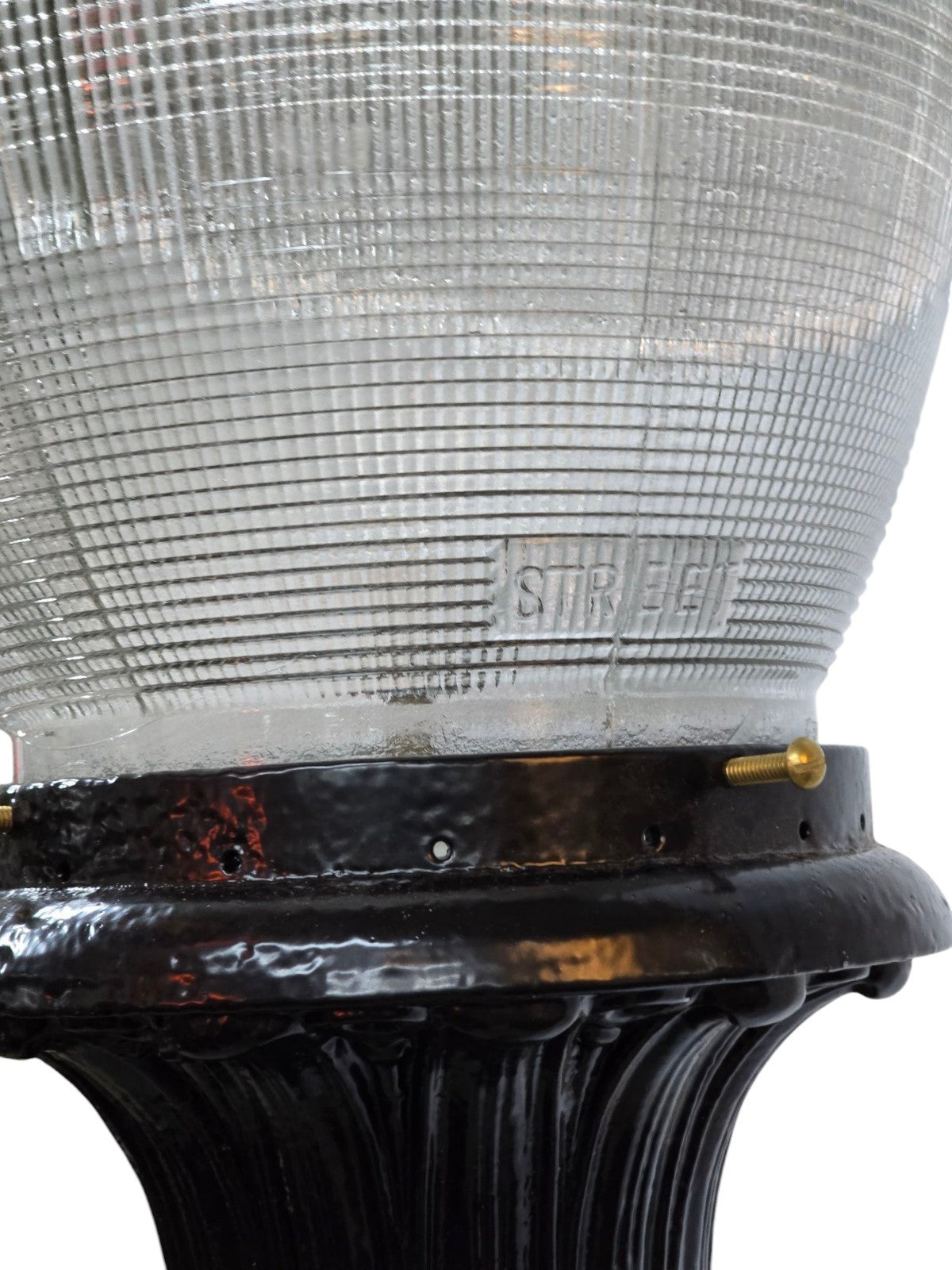 Pair Of Early 1900's Cast Iron Light Posts 93" GAM0257