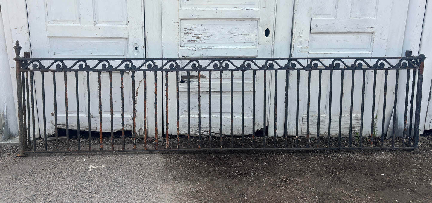 10.5 Foot Iron Fence Panel GA21321