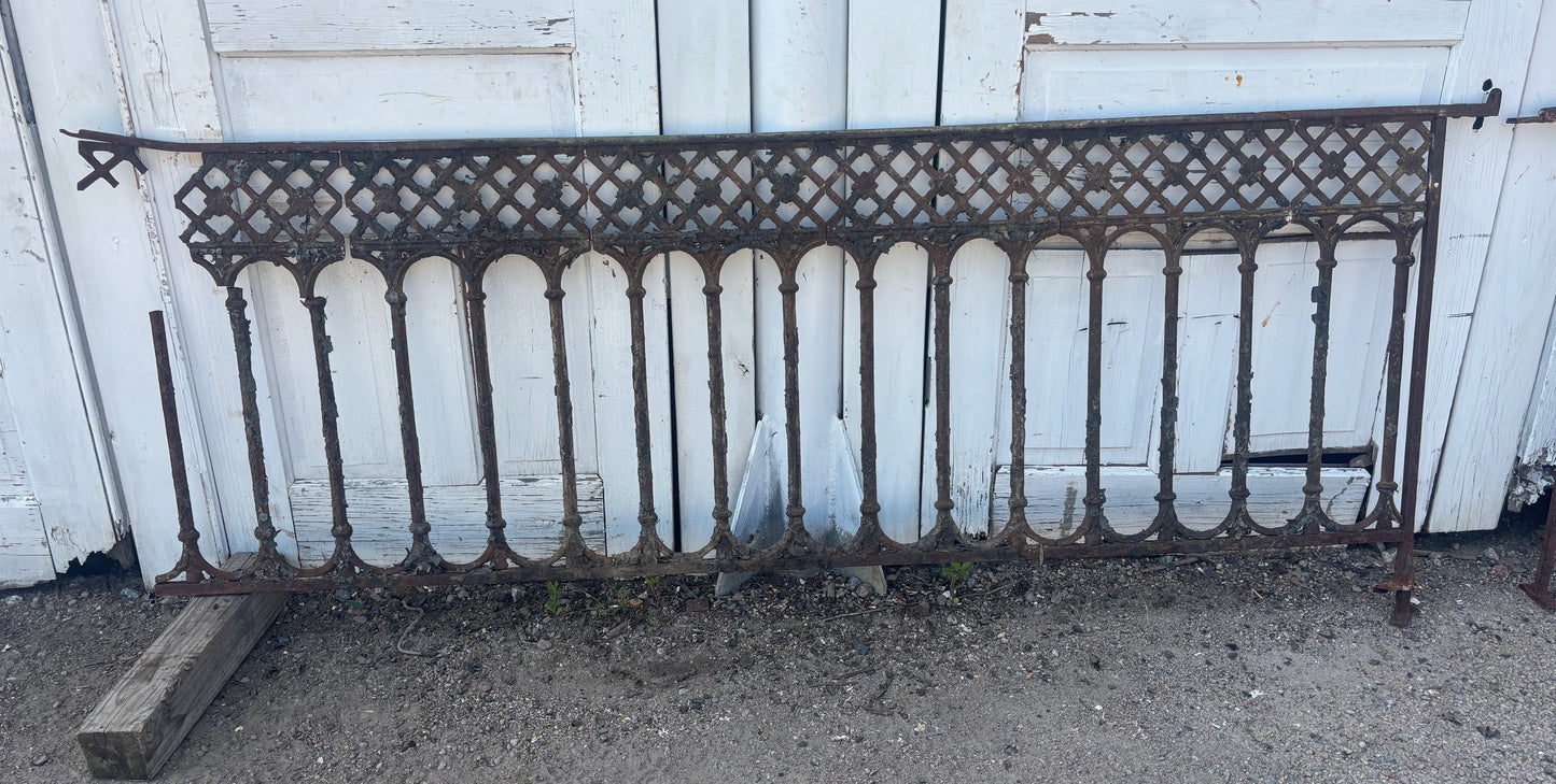 10 Feet of Wrought Iron Fence Panels GA21256
