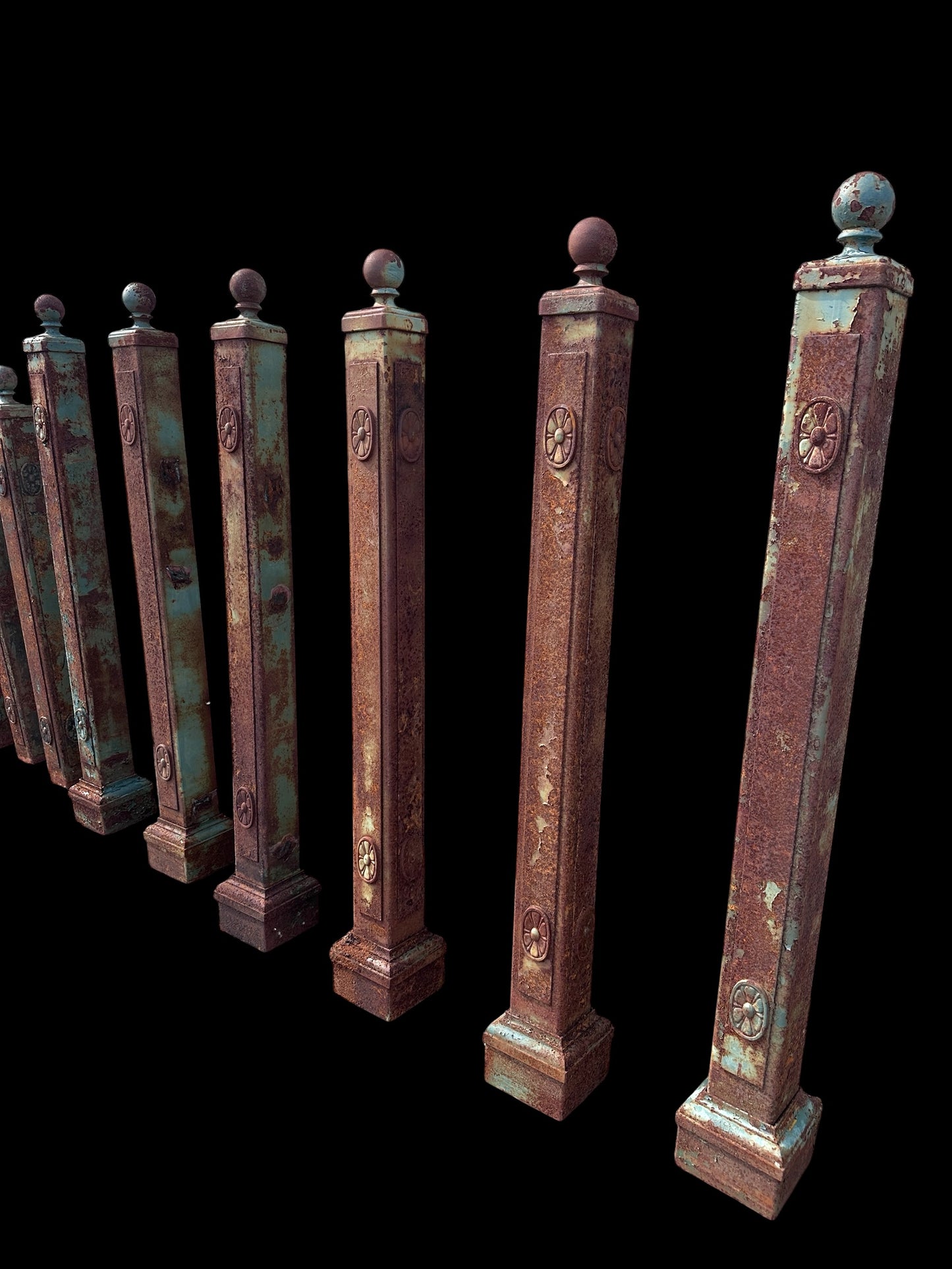 Vintage Cast Iron Posts - 6 Available - GA21051