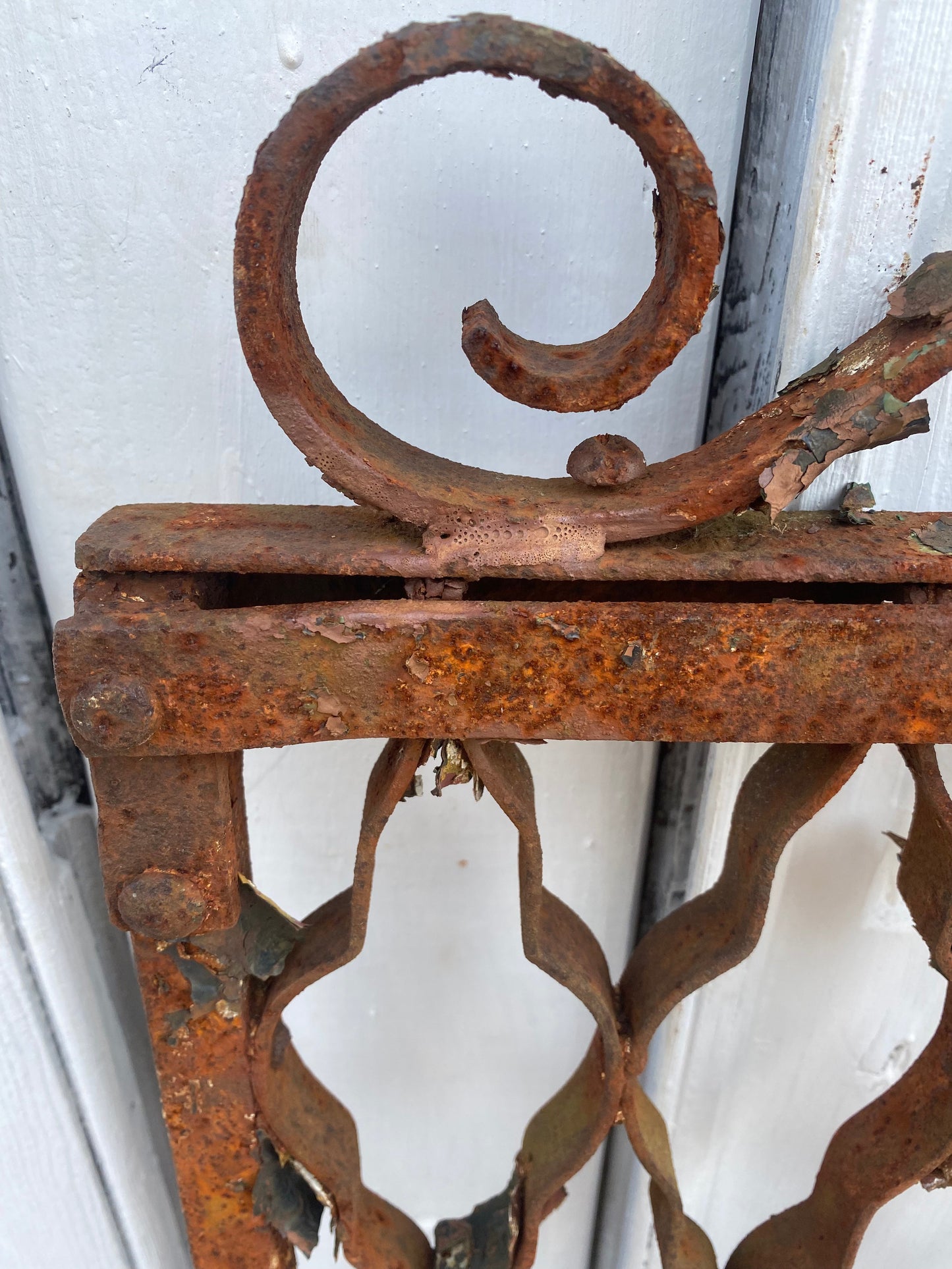 Antique Iron Gate GS20215 - 33 1/2" wide x 41 1/4" tall