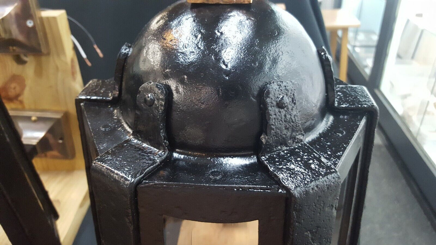 Very Large Restored Antique Cast Iron Outdoor Wall Sconces GA704