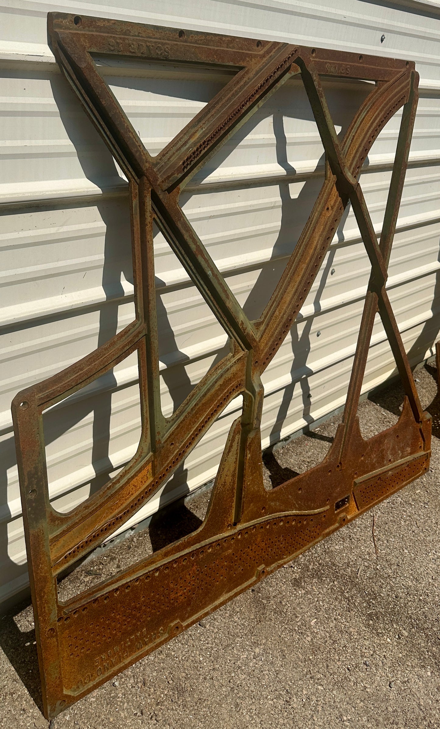 Vintage Shaw Piano Co. Cast Iron Piano Harp GA20934