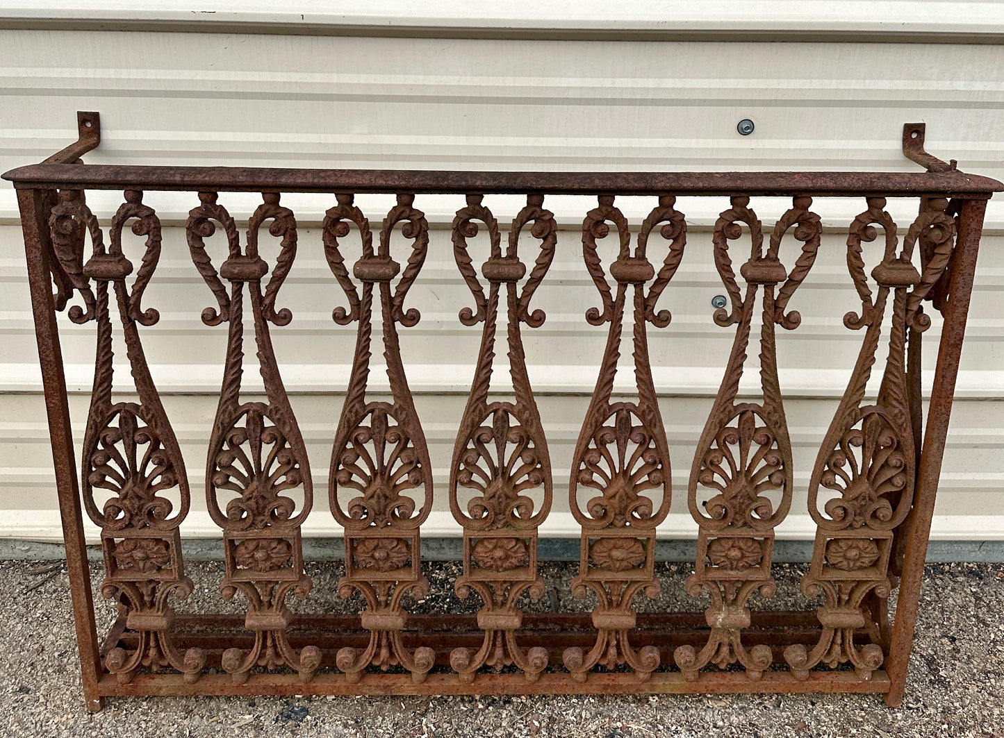 Antique Iron Three-Sided Balcony Railing GA20524